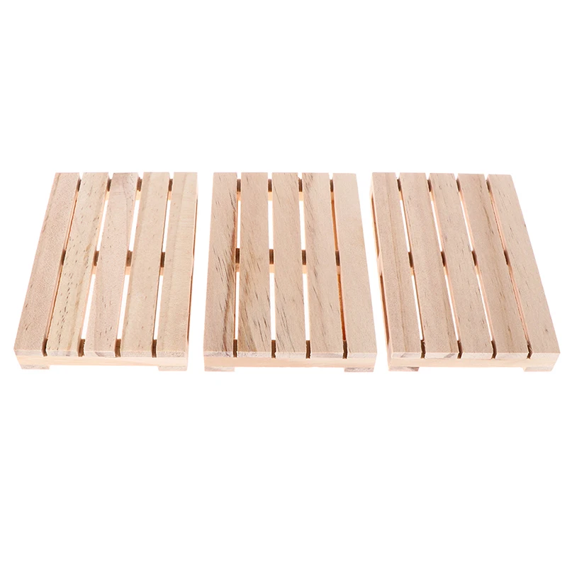 1pcs Mini Wooden Pallet Beverage Coasters For Hot And Cold Drinks Insulation Pad Cup Coaster Pot Mat