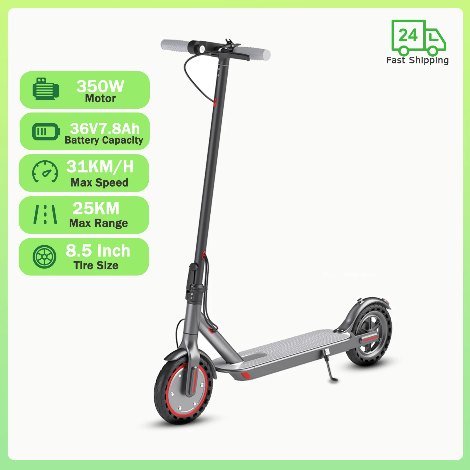 JUICEASE Q67 Elektroroller 48V 13,5AH Hochleistungsakku 50KM Reichweite Offroad-Roller 10-Zoll-Fettreifen 40 ° Klappbarer E-Scooter für Erwachsene zum Klettern