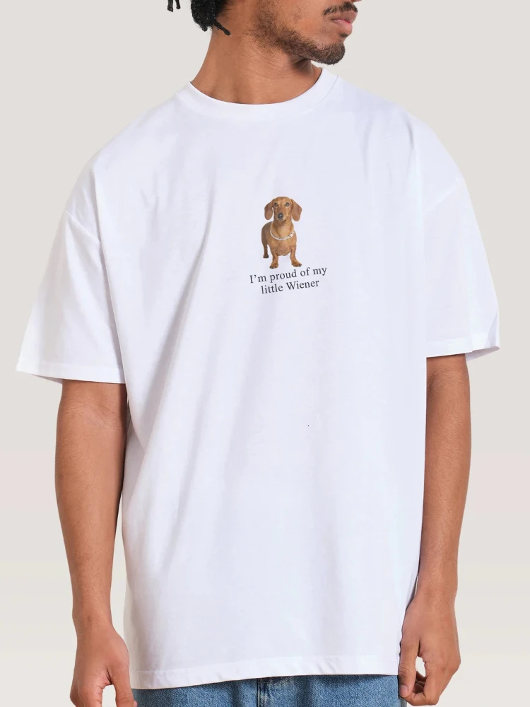 Niedliche, lustige T-Shirts mit Hundemotiv für Männer, Retro-Harajuku-Mode, Streetwear-Shirt, ästhetische Grafik-T-Shirts, kurzärmelige Unisex-Oberteile