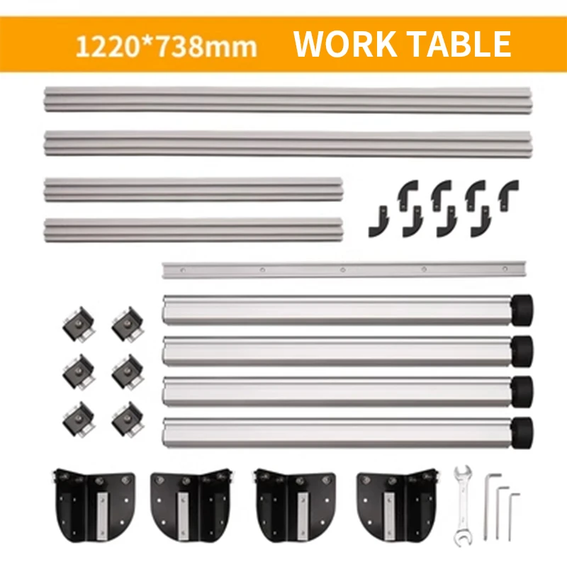 Woodworking table bracket woodworking tools system work table multifunctional work table guide rail lifting
