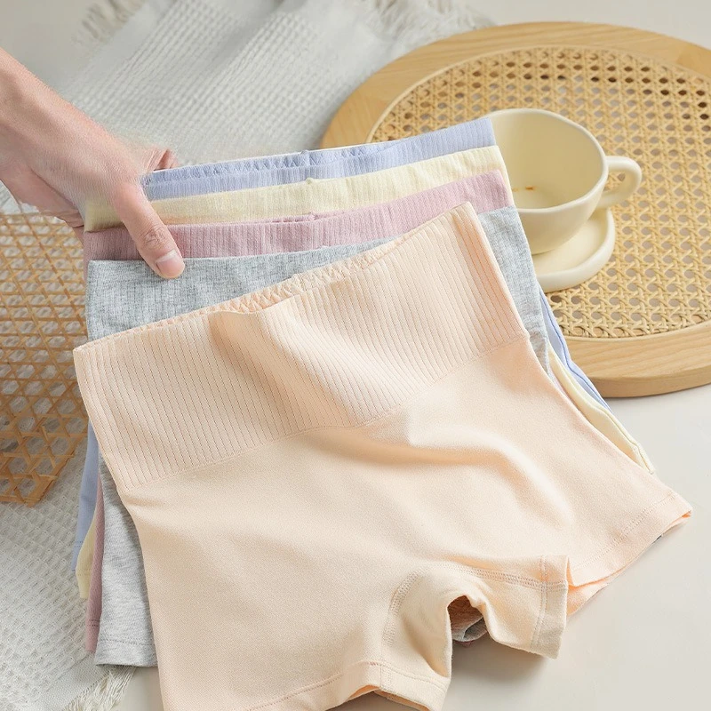 Safety Short Pants Women's Combed Cotton Anti Slip Grip French Cut Seamless Bonded Inclusive Sizing Body Sculpting Underwear view 5