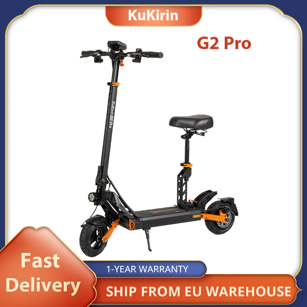 2024 NEW KuKirin G2 Pro Electric Scooter 600W Motor 48V 15AH Battery 50km/h Max Speed 9