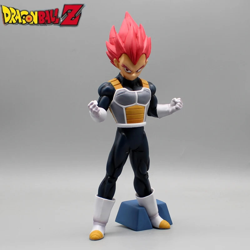 

24CM Anime Dragon Ball Super Broly Red Hair Vegeta SSJ God GK Figurine PVC Action Figures Collection Model Toys Birthday Gift