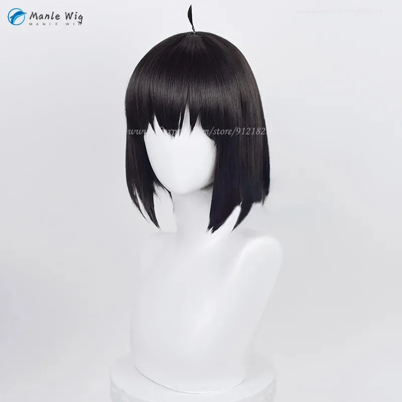 2025 Anime cos Yuri Briar Cosplay negro resistente al calor pelo sintético fiesta Yor Forger Brother pelucas + gorro de peluca