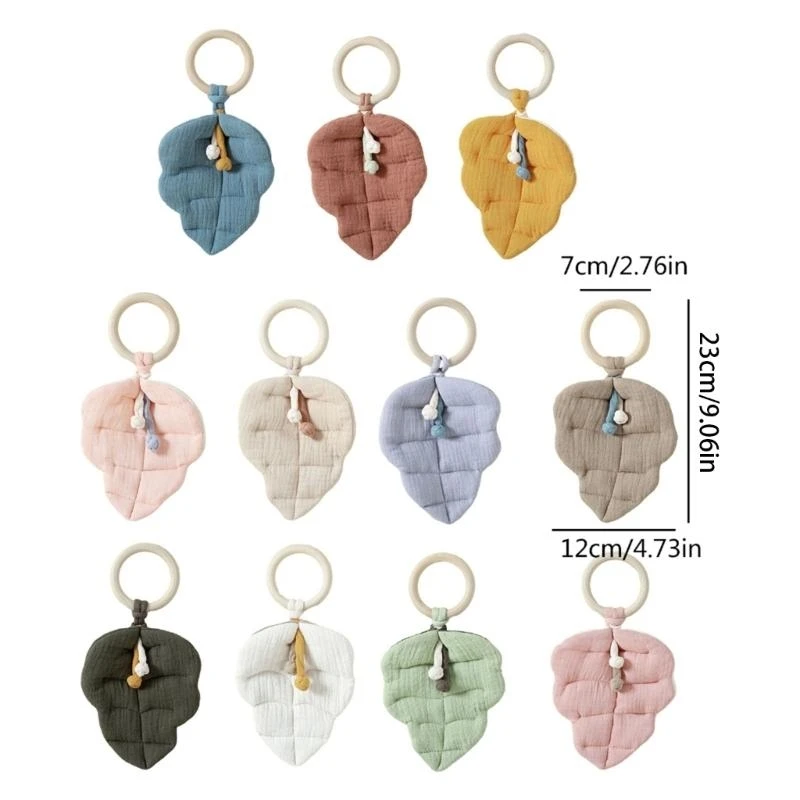 J15U لعبة أطفال لحاف للأطفال على شكل ورقة شجر هدية لحديثي الولادة هدية للأولاد والبنات #6