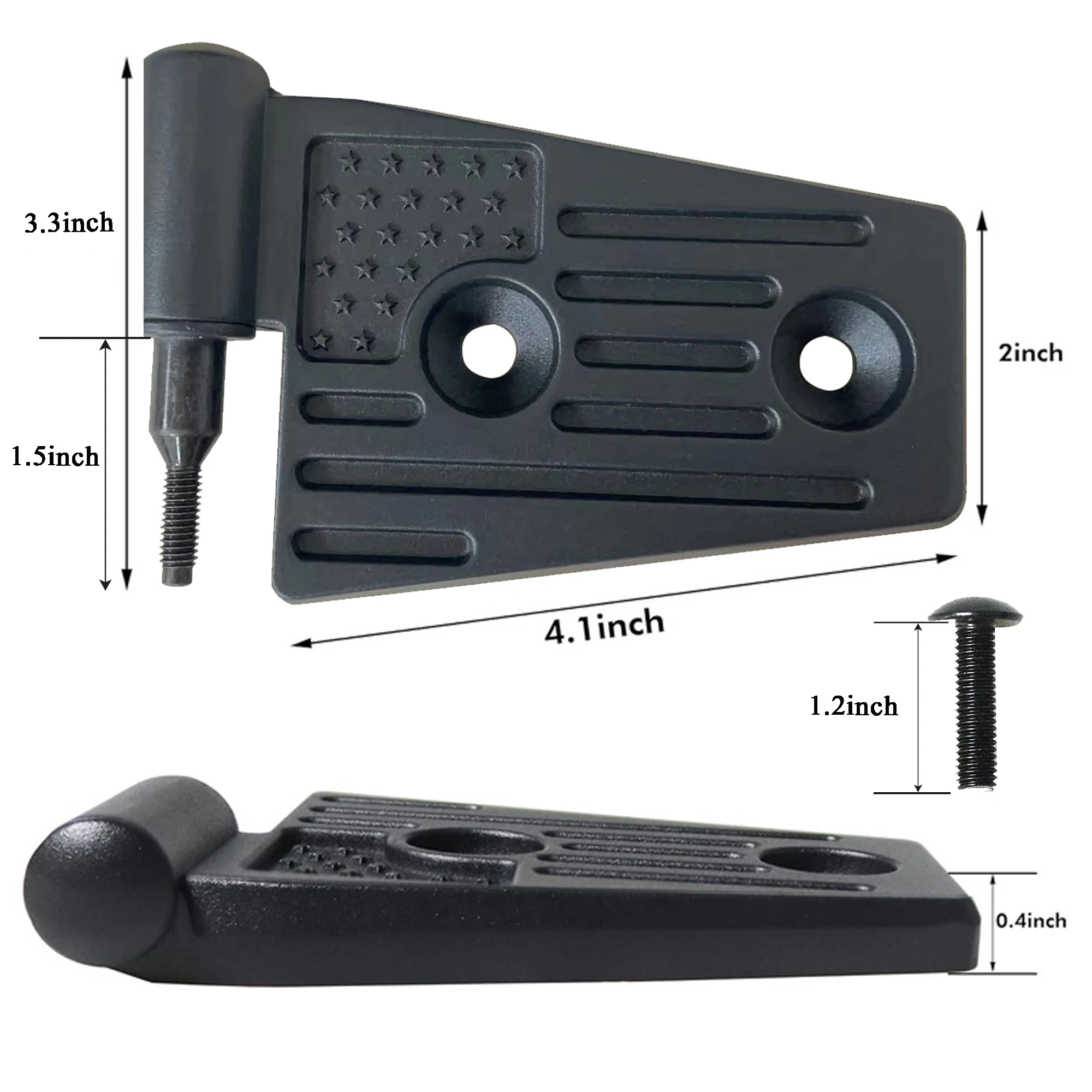 Car Door Hinges & Screw Bolts Repair Kit for Jeep Wrangler 2007-2018 JK JKU Sport Rubicon Sahara X Unlimited