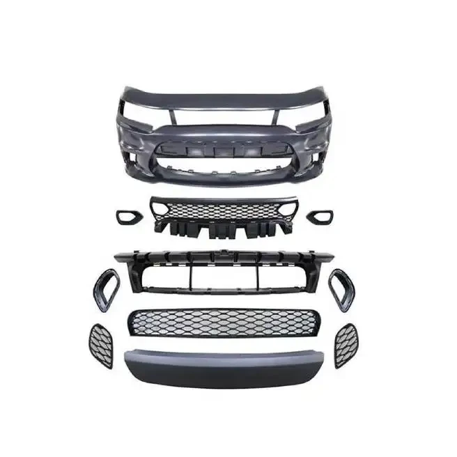 Fits 2019 Dodge Charger Hellcat SRT Style Front Bumper Custom Car Front Bumper with Grille