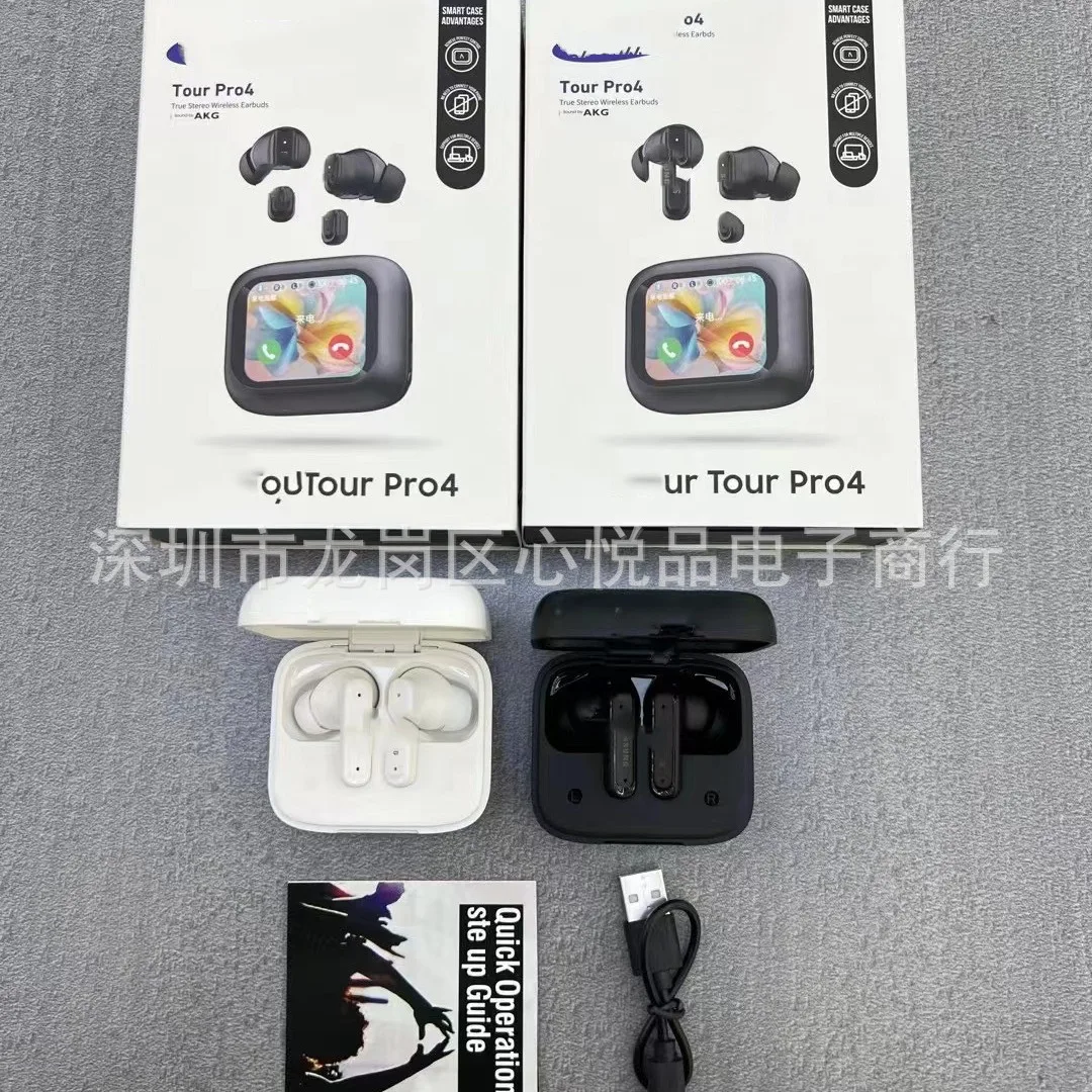 

2025 New TOUR PRO4 ANC+ENC Smart Screen Style Comes with Bluetooth Earphones and Large Screen