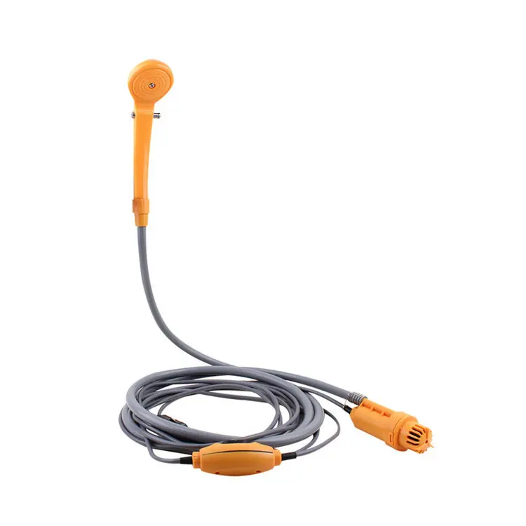 

Hot Selling 12V/24V Camping Shower Outdoor Portable Beach Traveling Hiking Shower Head Bathing with Waterproof Switch