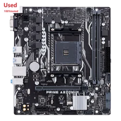 ASUS PRIME A320M-F Motherboard AM4 AMD A320 Chipset DDR4 32GB Micro ATX Used