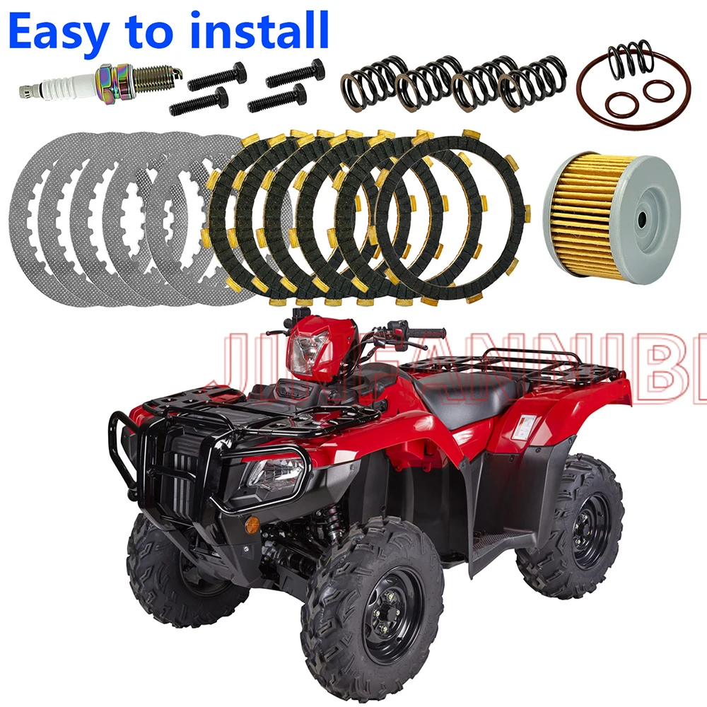 For Honda Rancher 350 TRX350FE 4x4 2000 2001 2002 2003 2004 2005 2006Clutch Friction & Steel Plates Kit