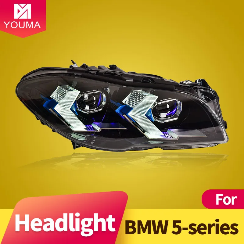 

Car Styg Head Lamp for 5-series F10 F18 2011-2017 headlight DRL projector lens dynamic LED turn signal