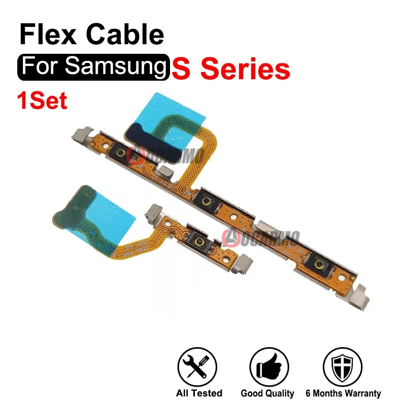 For Samsung Galaxy S8 S9 S10 Plus S20 s20+ Ultra S20FE S8+ s9+ S10E Power On OFF Volume Buttons Flex Cable Replacement Part