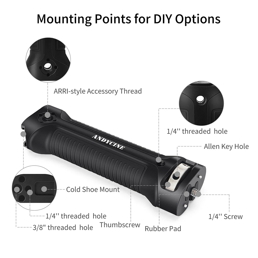 Agarre de mango ANDYCINE para zhiyun-tech Weebill-S