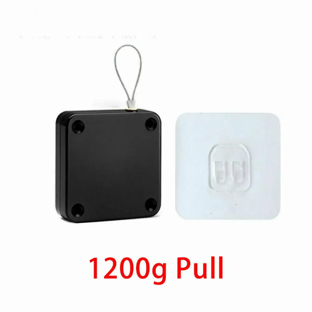 New Automatic Sensor Doors Closer Closing Device Punch-Free Residential Simple Telescopic 63*63*16mm/2.48*2.48*0.63inch