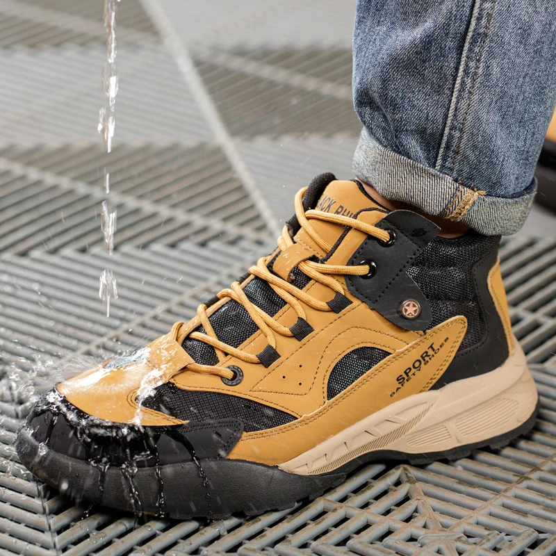 Zapatos de seguridad de gran tamaño 49 para hombre, zapatos de trabajo antipinchazos, zapatos de senderismo para exteriores, zapatillas indestructibles, botas para hombre