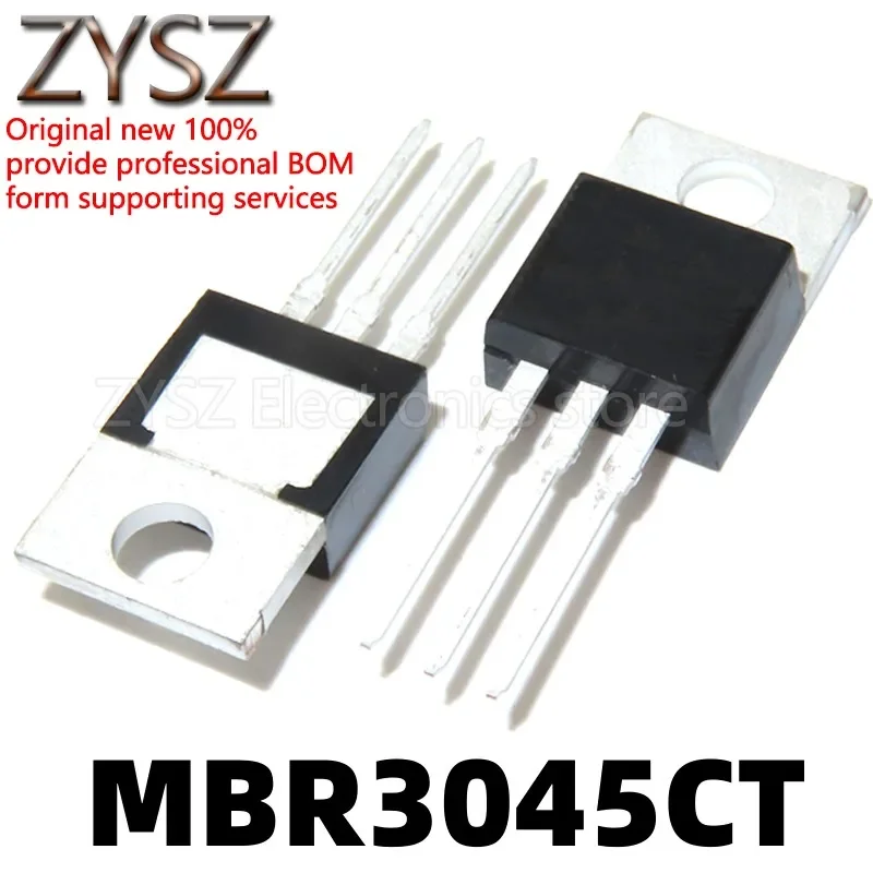 1PCS MBR3045CT STPS3045CT SBR3045CT B3045G 30A 45V in-line TO220 iron head