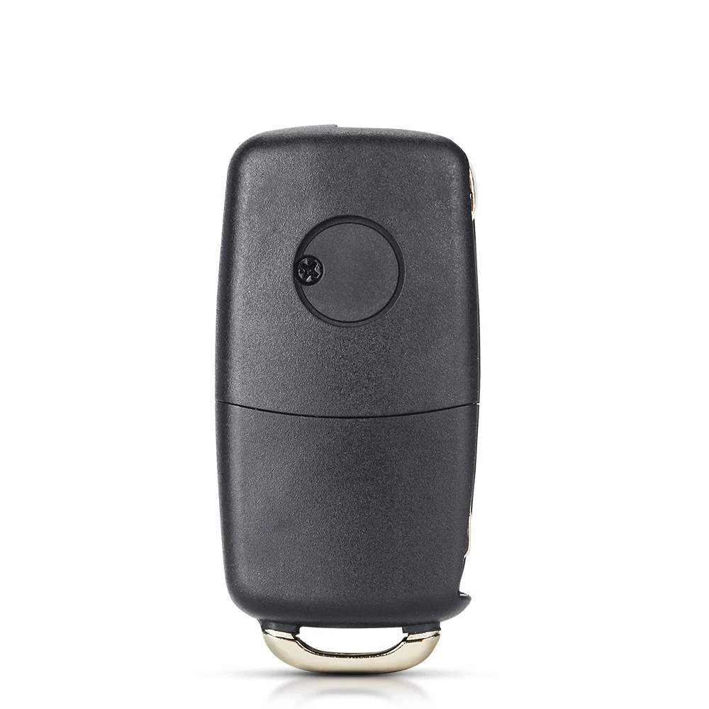 KEYYOU Coquille de Clé De Voiture À Distance Flip Pliant Clé De Voiture Pour Volkswagen VW Golf 4 5 Passat B5 B6 Polo Touran Pour Seat Skoda Clé De