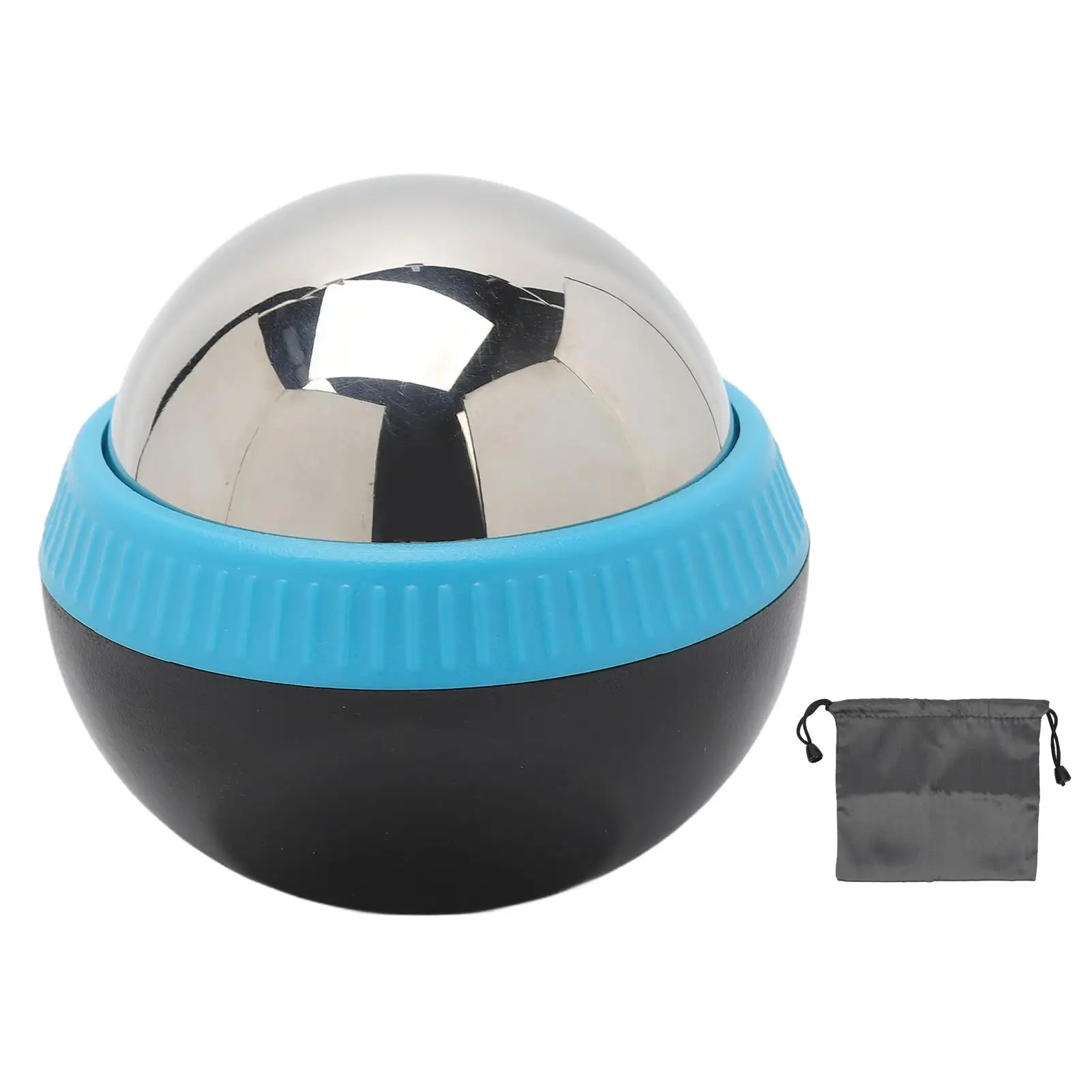 Boule de massage manuelle en acier inoxydable 360 °, ABS brillant, pour les bras, pour les muscles endoloris