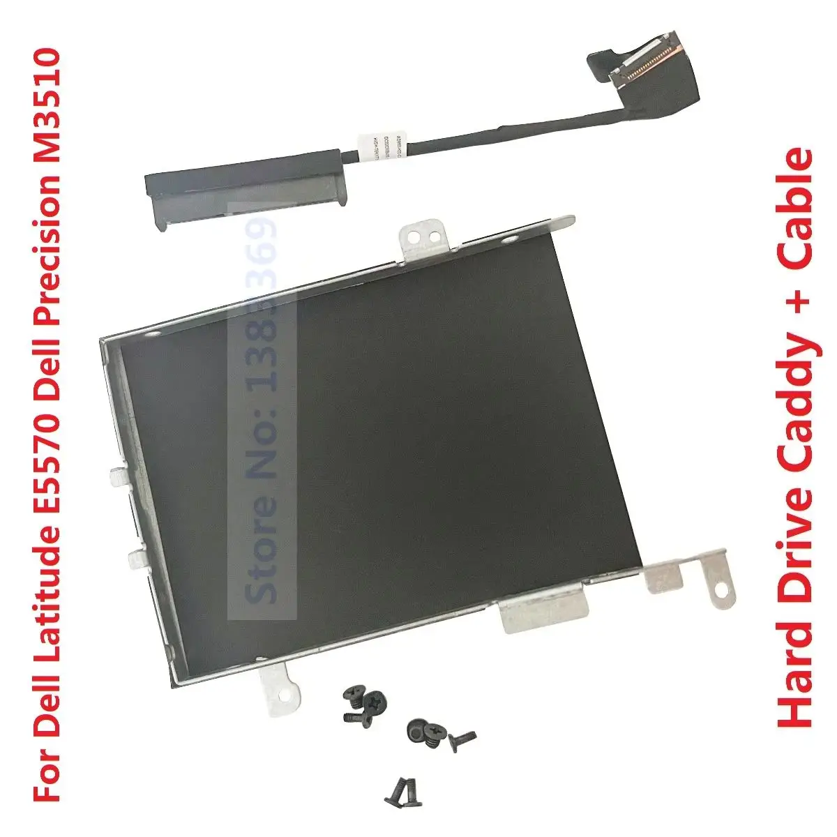 Replacement 2.5 HDD SSD Hard Drive Bracket Caddy Frame Cable Connector for Dell Latitude E5570 Dell Precision M3510 4G9GN VX90N
