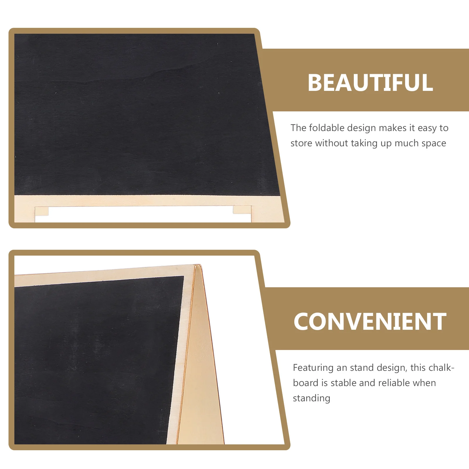 قابل للمسح على الوجهين السبورة الخشبية منضدية السبورة تسجيل للمنزل المطبخ بوفيه لوحة رسائل الزخرفية مظهر ريفي