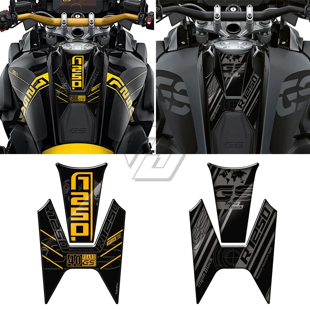 

For R1250GS 40 Years Triple Black 2020 2021 Motorcycle Gas Tank Pad Protection Decals