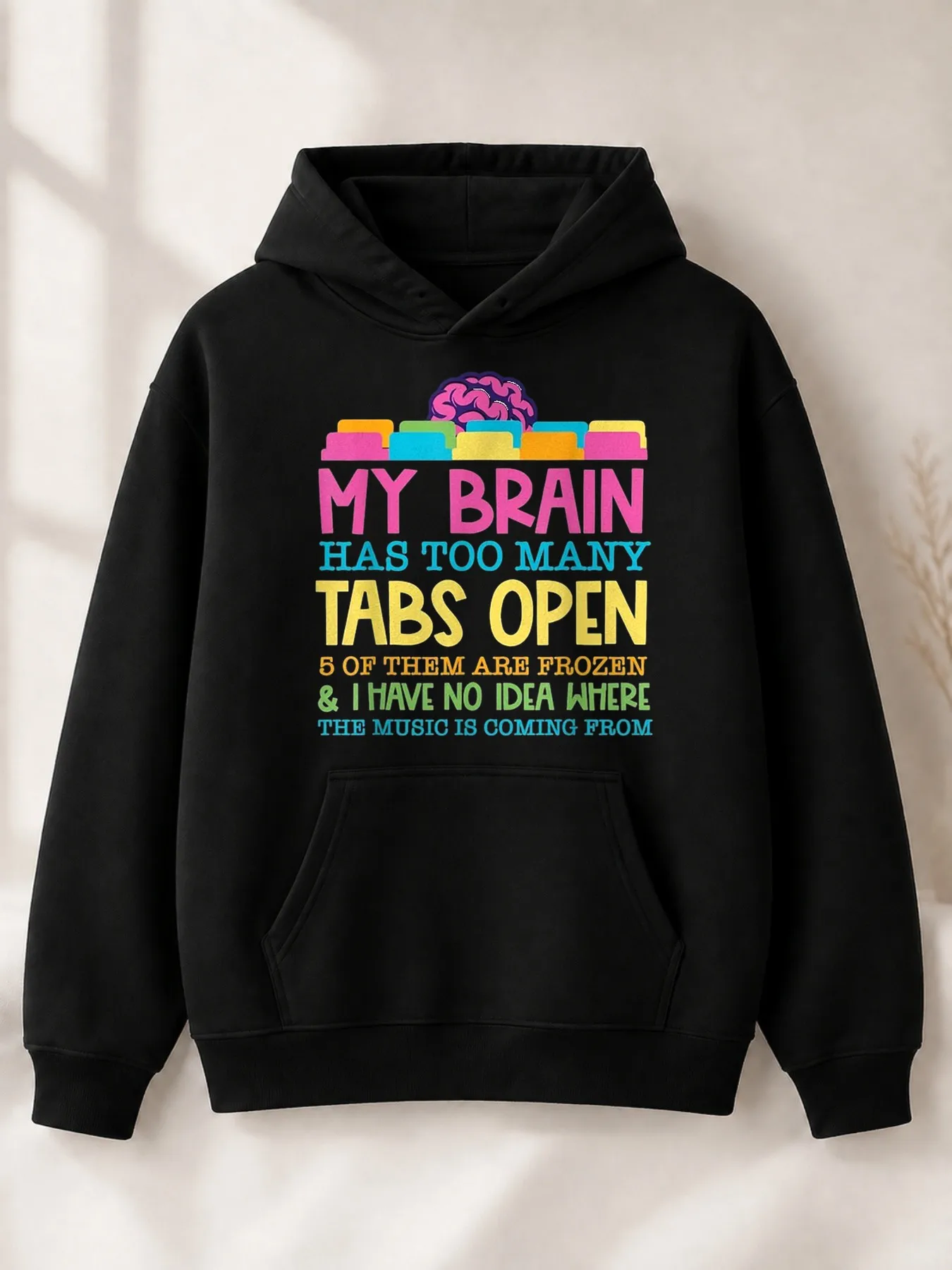 Fun Pattern Style Men's Hoodie, 