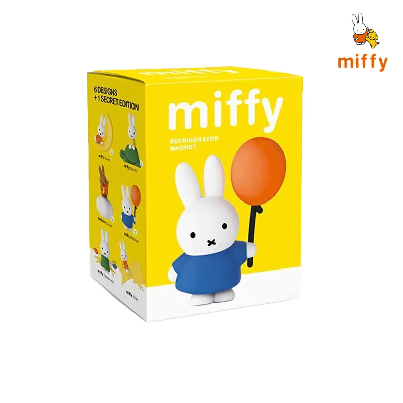 Echte Miffy koelkastmagneet Blind Box Cartoon konijn magnetische pop verzamelbaar bureaudecoratie anime accessoires meisje cadeau