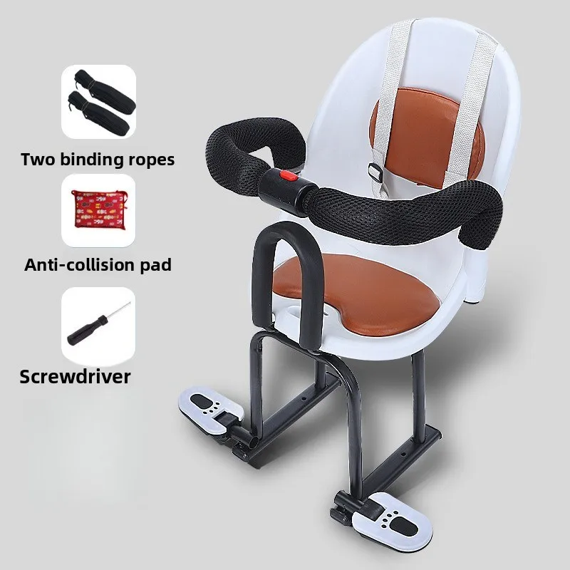 Electric Scooter Child Seat Front Baby Safety Chair Motorcycle Footrest Kids Passenger Saddle