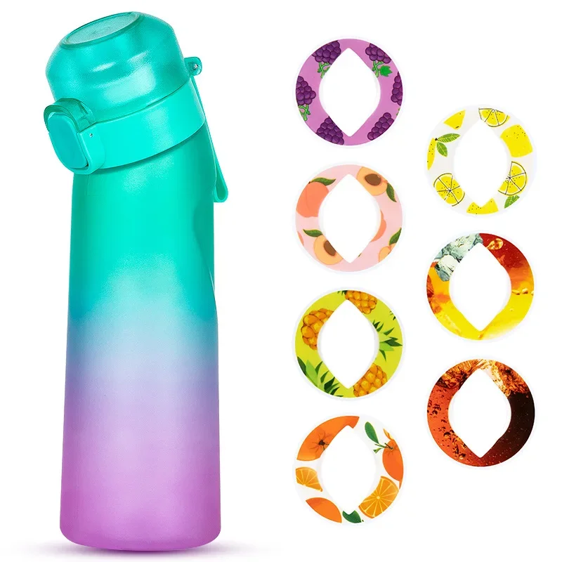 

1pc Air Water Bottle With 1pc Random Flavor Pods Portable Transparent With Straw Leak Proof Suitable for Outdoor Sports