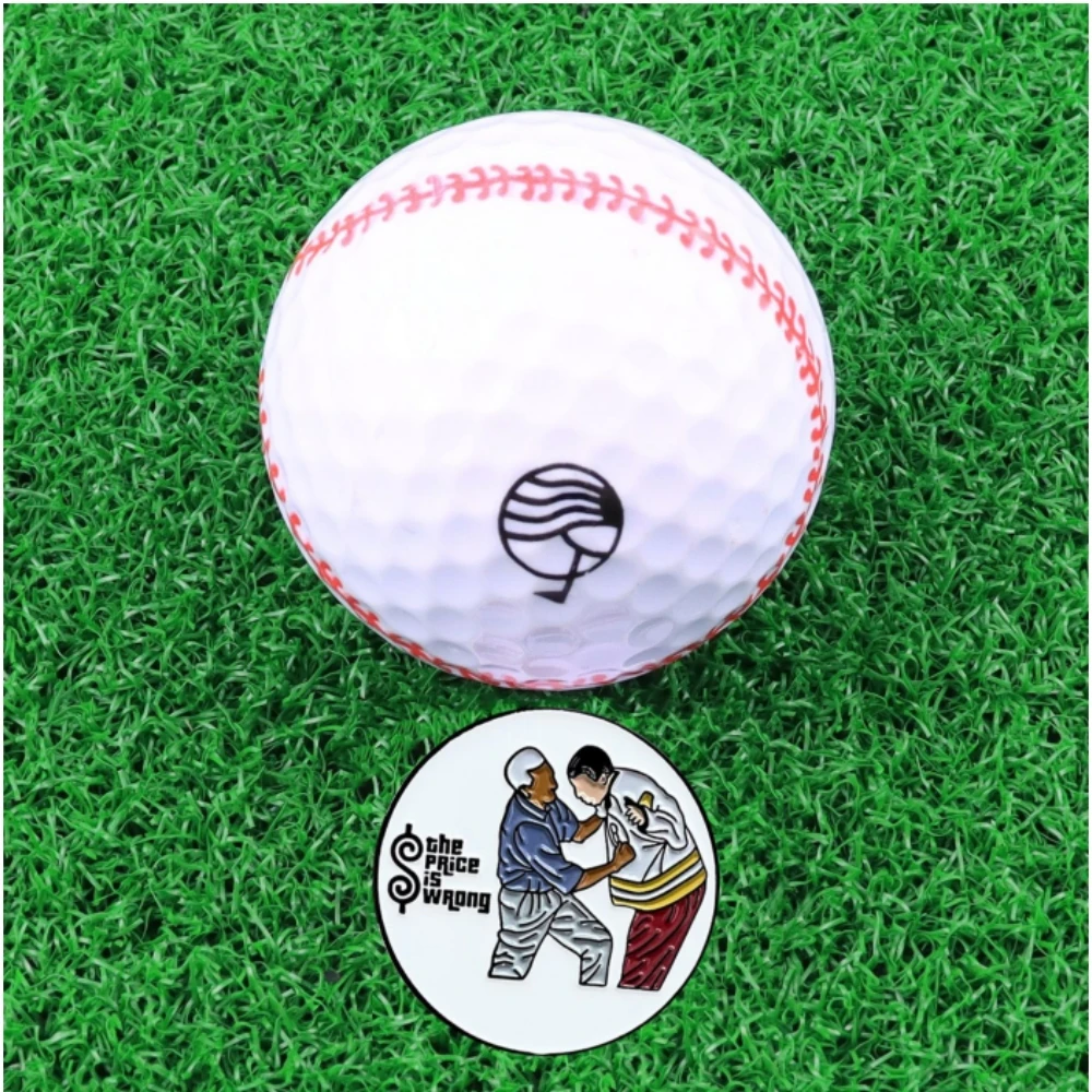 New stock golf hat clip with fun Happy Gilmore ball mark Golf Mark LY4682