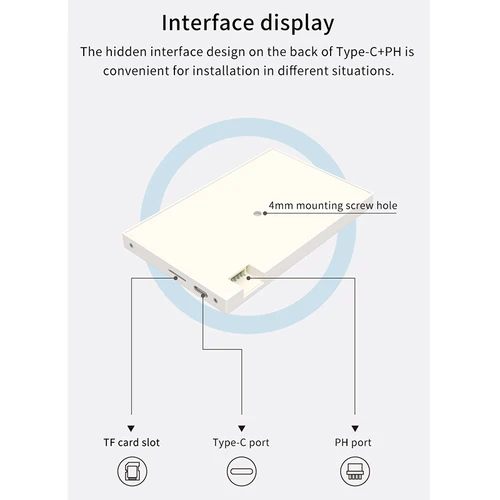 Imagen 2 del producto Pantalla secundaria IPS tipo C de 5 pulgadas, CPU, GPU, RAM, HDD, Monitor dinámico, tema editable, pantalla USB, subpantalla LCD NO AIDA64