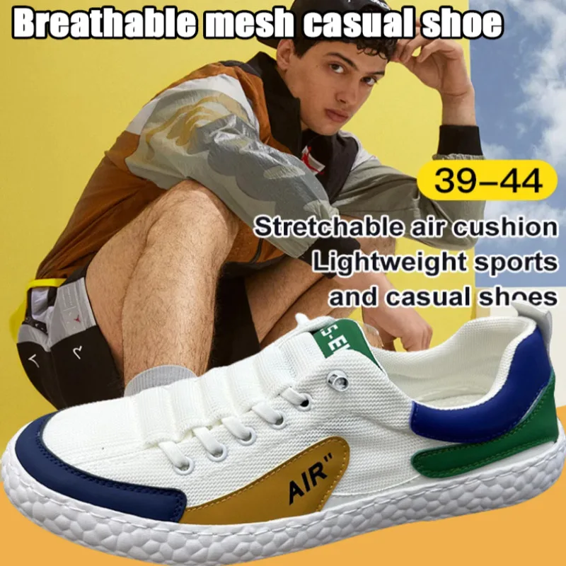 Men's Fashion  Board Shoes Breathable Mesh Casual Sneakers