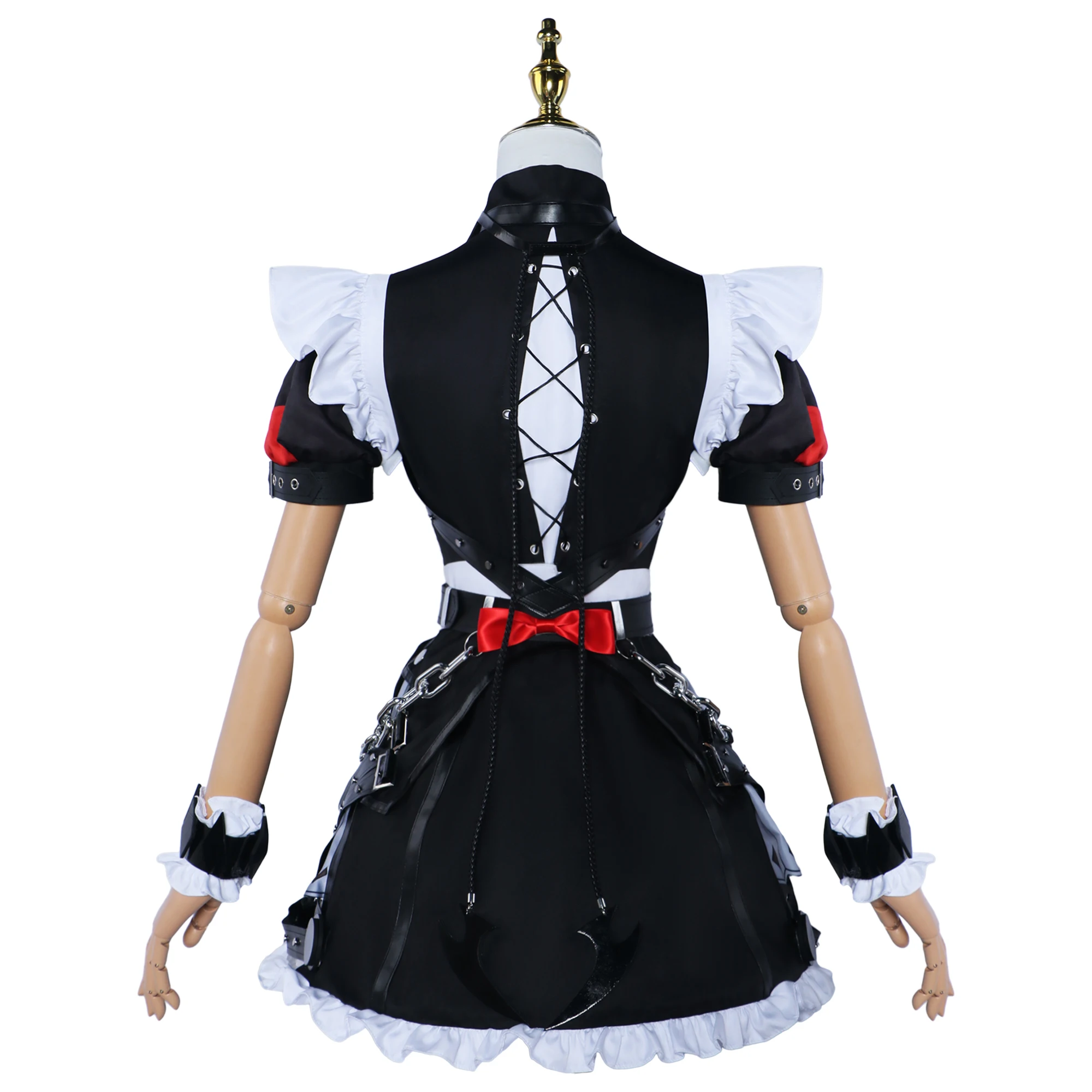 Game Zenless Zone Nul Ellen Joe Meid Cosplay Kostuum Pruik Haarspeld Prop Anime Uniform Vrouwen Halloween Outfit Rollenspel Schoenen