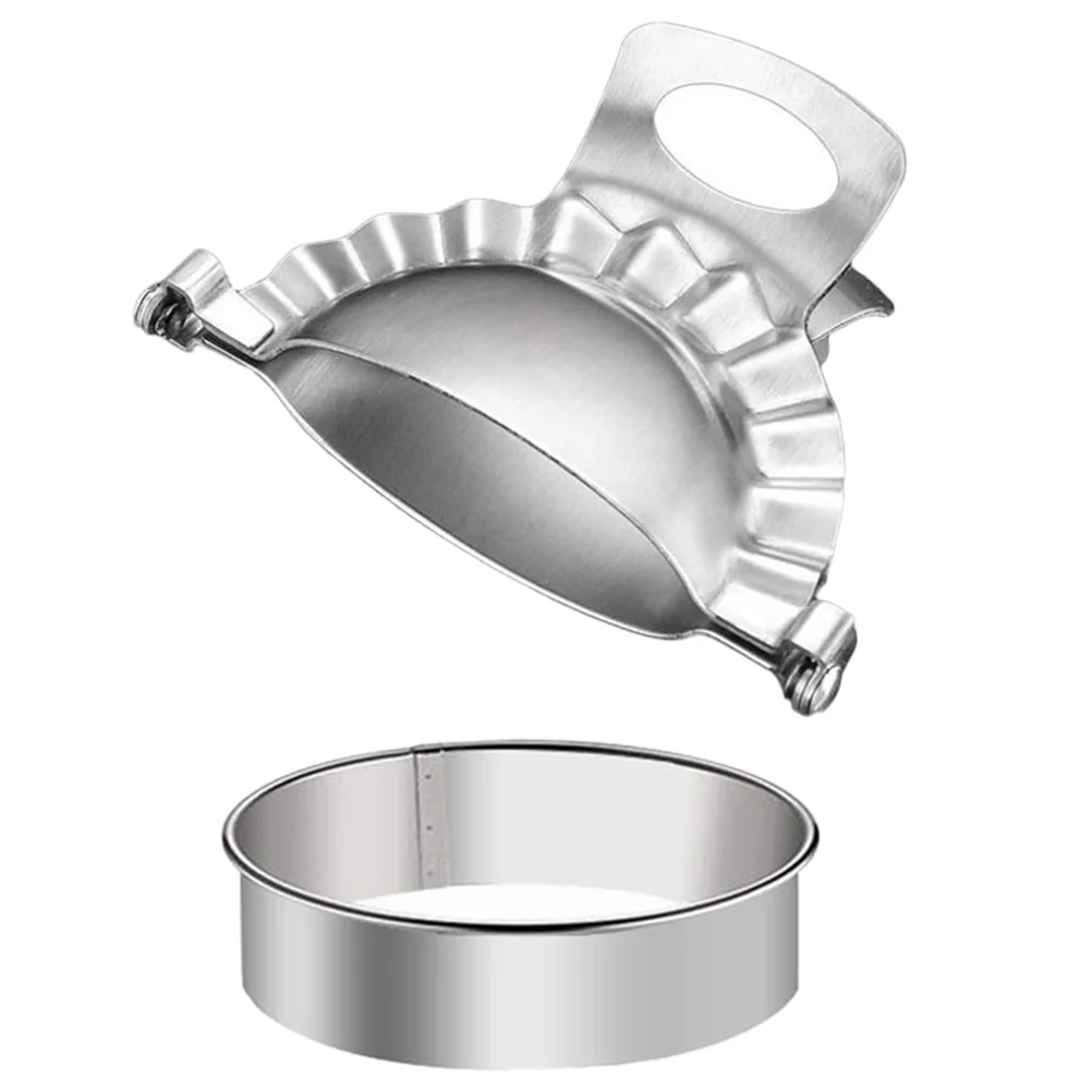 

2Pcs Dumpling Skin Mold Set Stainless Steel Ravioli Maker Empanada Tool Kitchen Gadget Wrapper Food Grade Safety