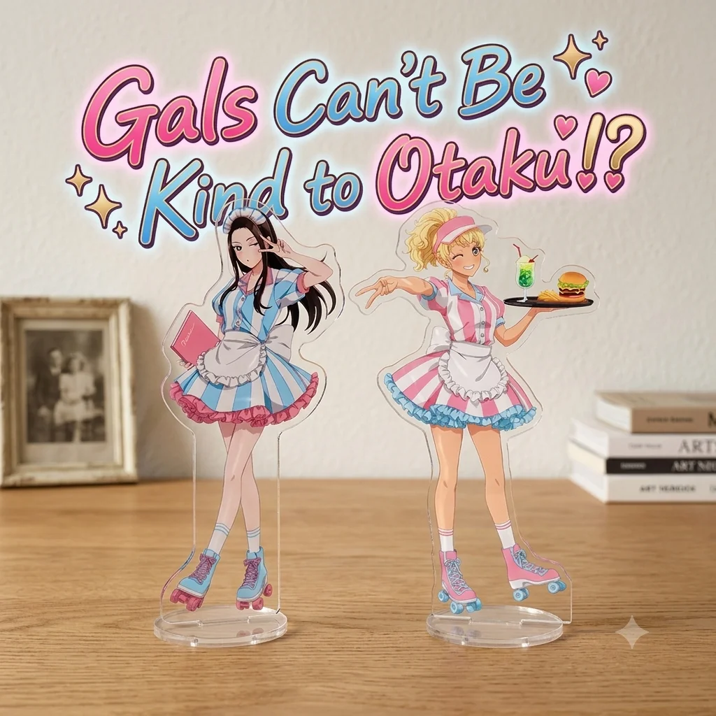 Gals Can't Be Kind to Otaku 15CM  Acrylic Stand keychain 2026 New Anime Stand Double SidedKei Amane Kotoko Desk Decor Fans gift
