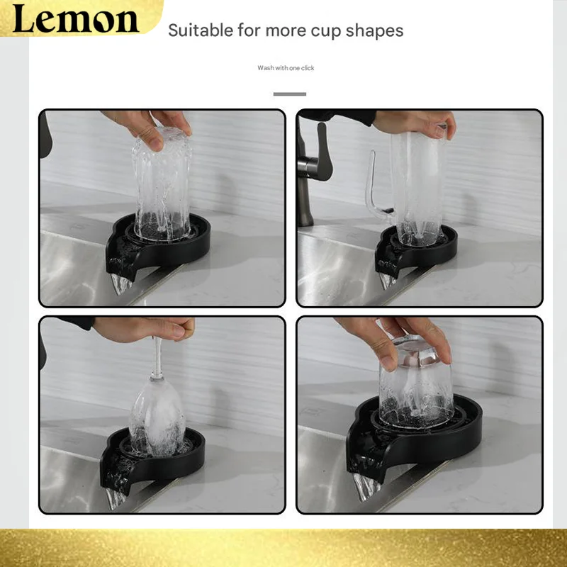 Faucet Glass Rinser High Pressure Cup Washer For Kitchen Sink Glass Beer Coffee Milk Tea Cup Cleaner Bar Accessories Clean Tool