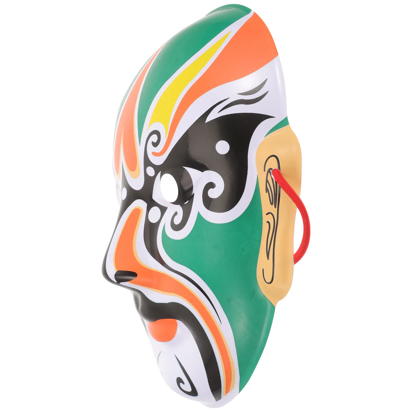 

Peking Mask Chinese Costume Halloween Cosplay Decorative Plastic Mask Handmade Cultural Creative Easy Maintain