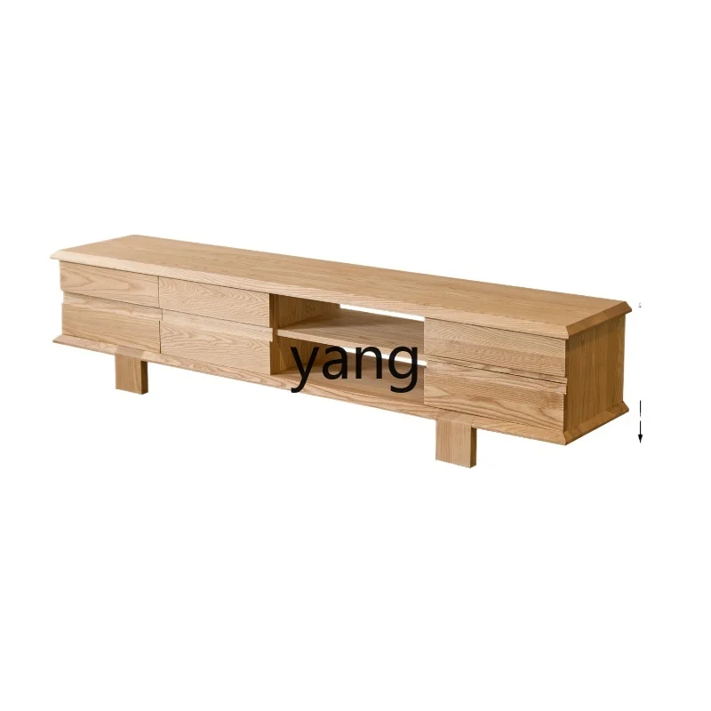 

LHM Ash Wood TV Cabinet Simple Nordic Living Room Home Floor Cabinet