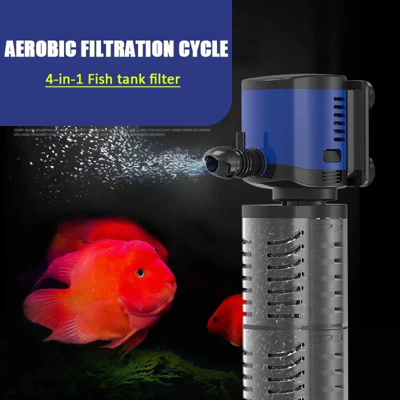 

Аквариум 3 в 1 встроенный фильтр настенный насос погружной аэратор Циркуляционный фильтр насос 5 Вт-35 Вт аквариумные аксессуары