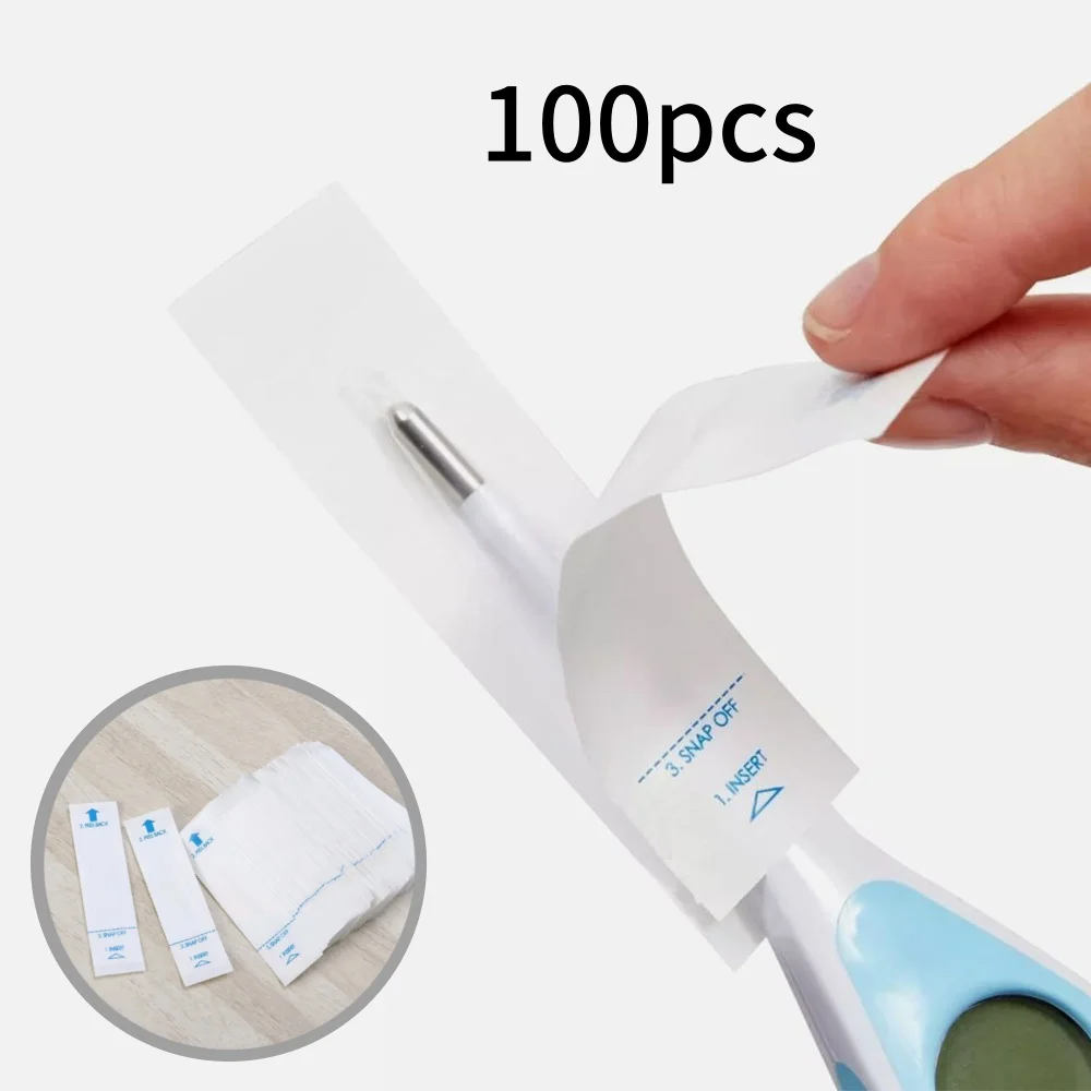 100PCS Electronic Digital Thermometer Probe Health Center Disposable Protector Covers Health Care Medical Supplies Equipment