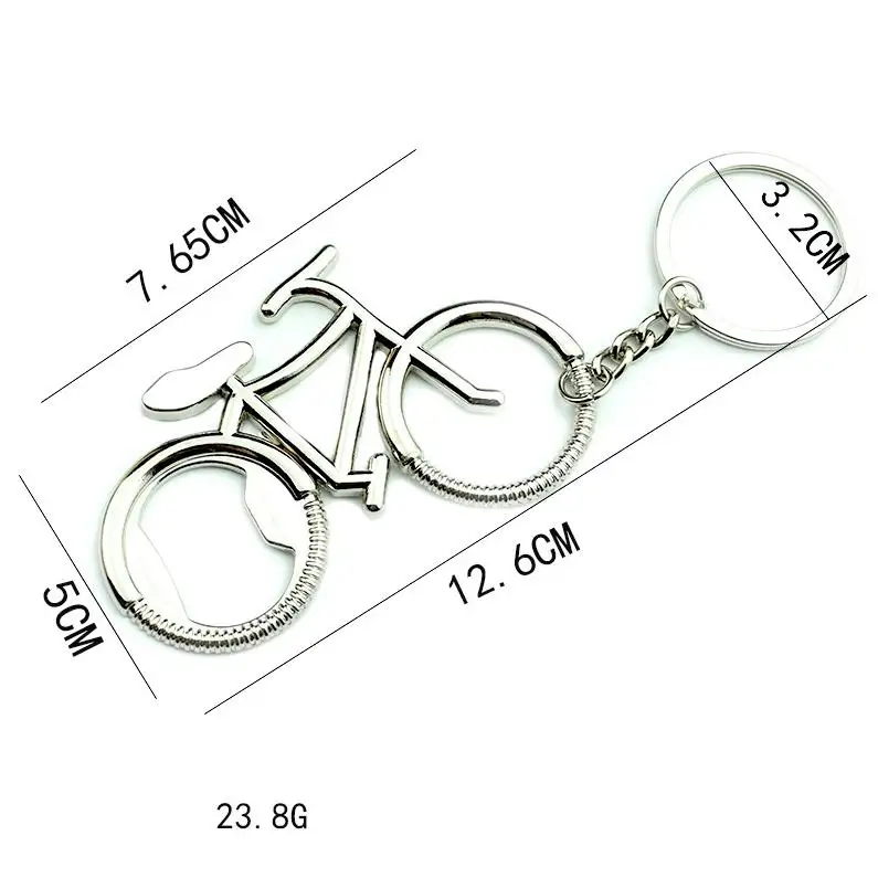 200pcs Key Chain Ring Bicycle Bike Bottle Opener Wedding Gift Party Shower Favor Silver ni128