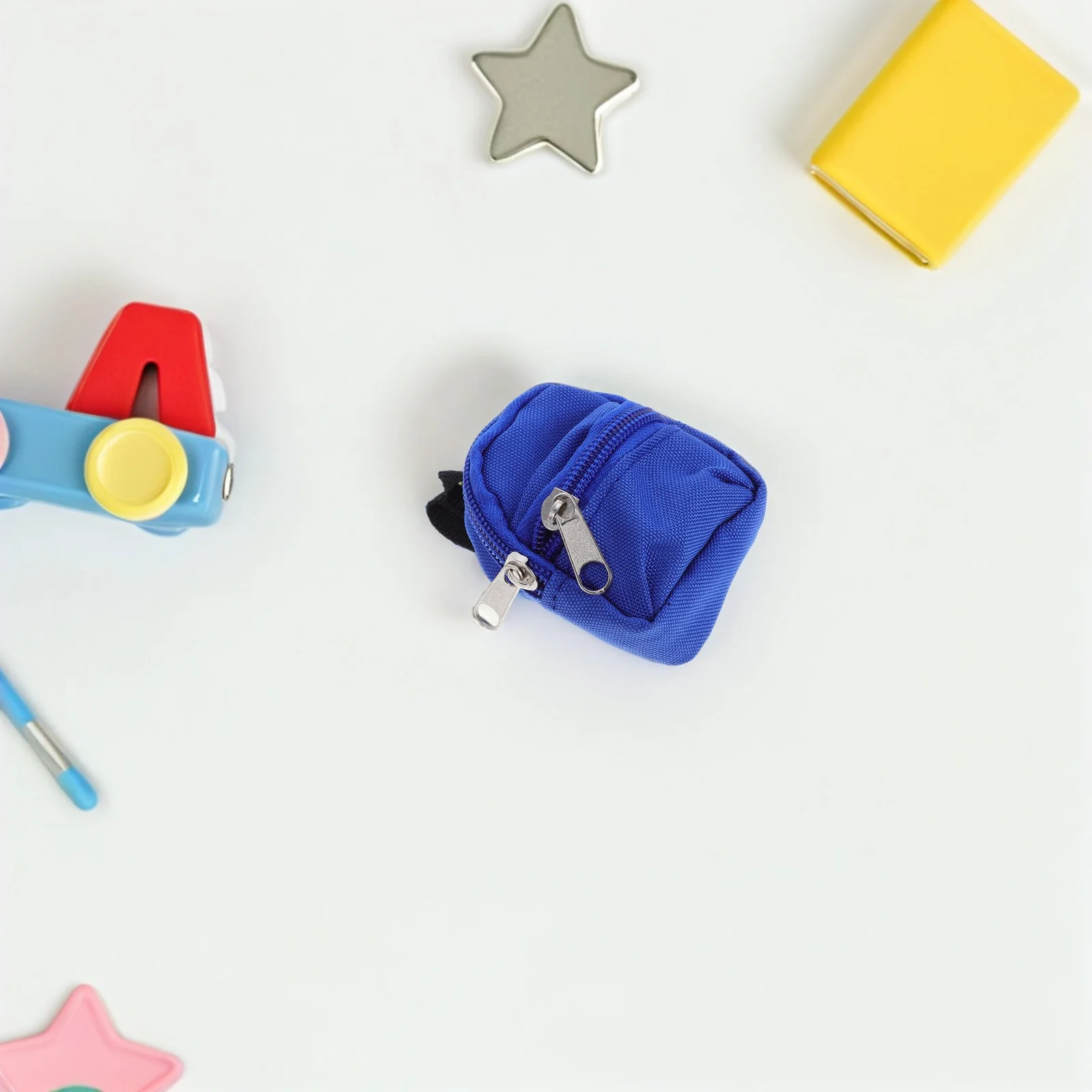 10-delige schattige mini-rugzakset voor kinderen Rollenspel Gebruik Heldere kleuren en prints Functionele sluiting voor accessoireopslag