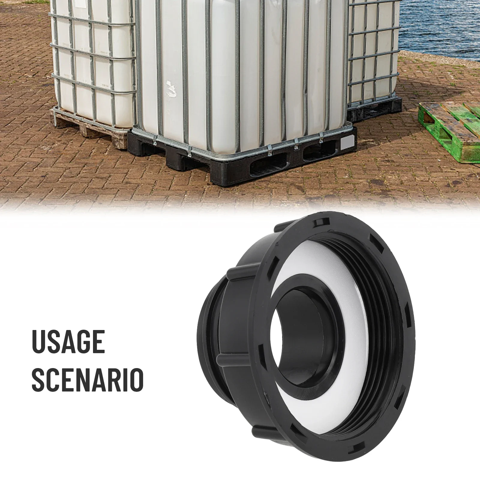 Connector IBC Adapter Adapter Packing 80mm IBC Adapter IBC Tank Connector S60x6（60mm) For IBC Containers High Quality Nice