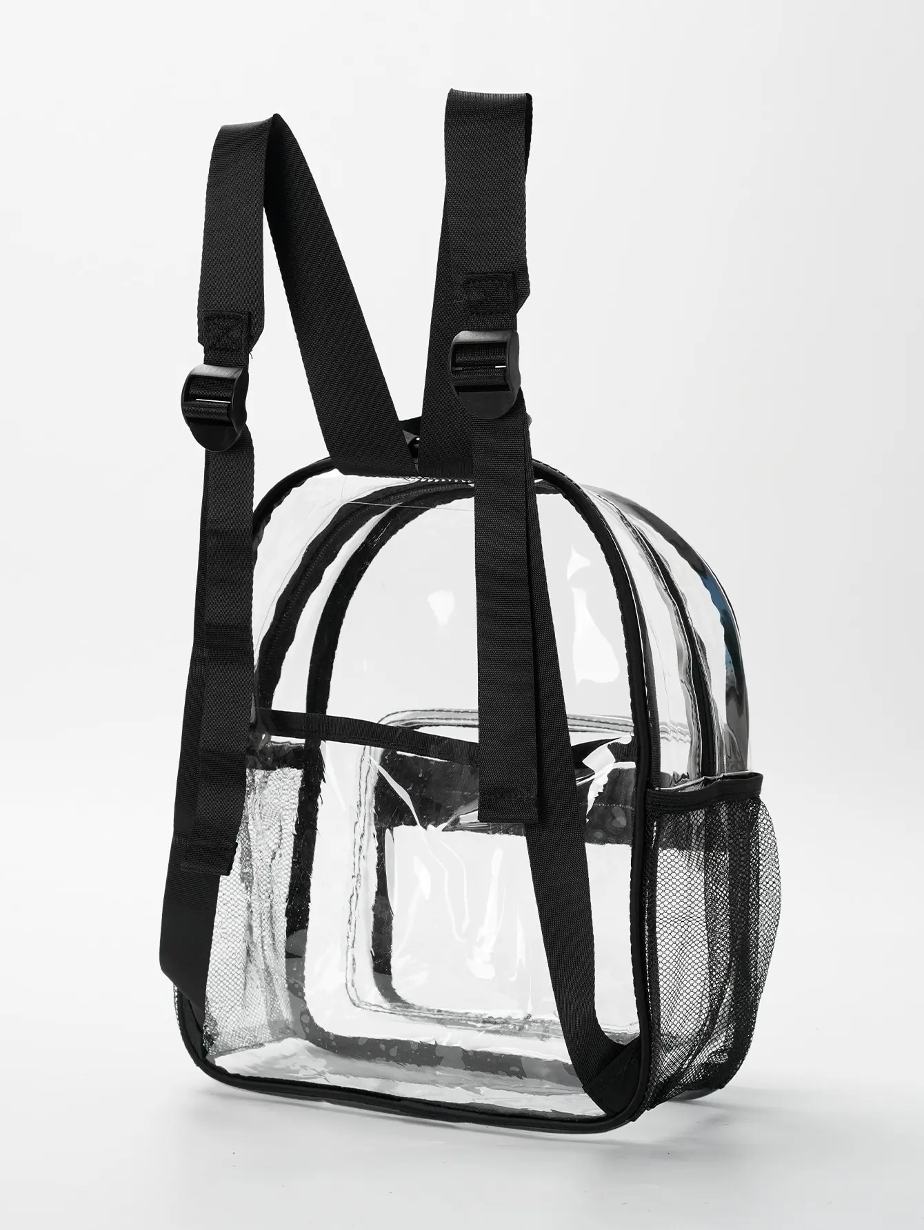 Crianças Transparente Contrastante Cor Impermeável Mochila, Adequado para Meninas, Meninos, Natação, Esportes ao ar livre, Viagem