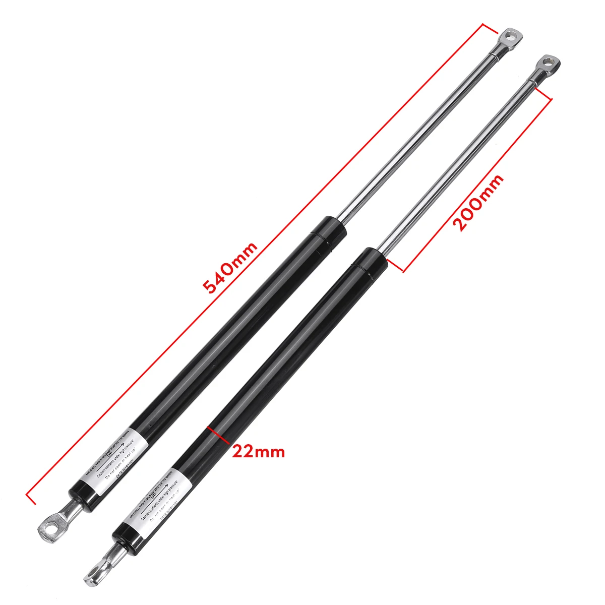 2X 600N-1200N 540mm Car Gas Struts Bonnet Hood Trunk Tailgate Shock Lift Strut Support Bar Gas Spring Bus Bed Truck Boat Window