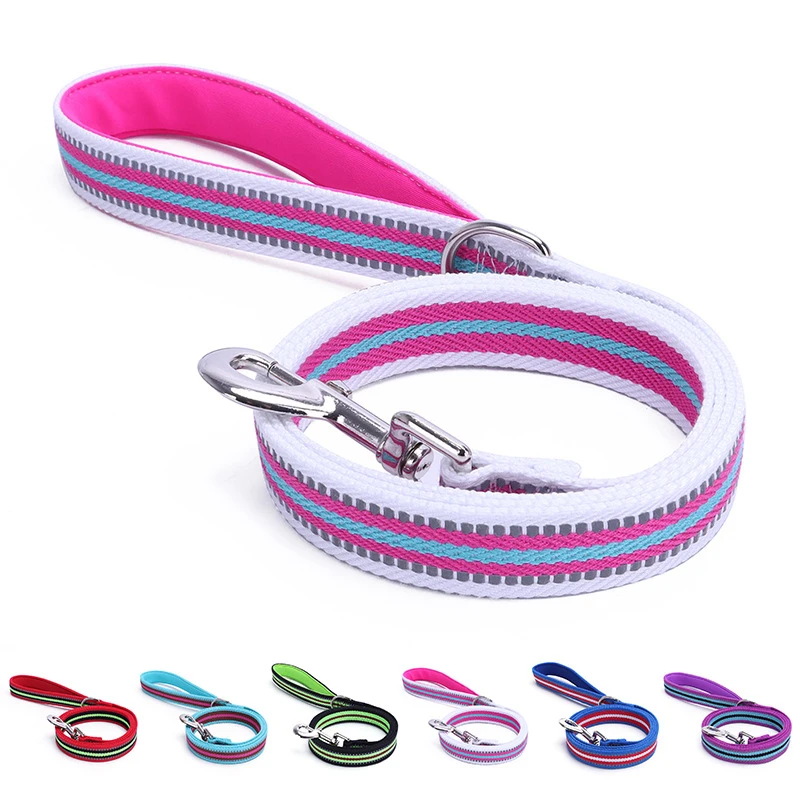 Night Reflection Dog Pet Towing Rope Guard Rope Pet Walking Training Leash Cats Dogs Harness Collar Reflective Lead Strap