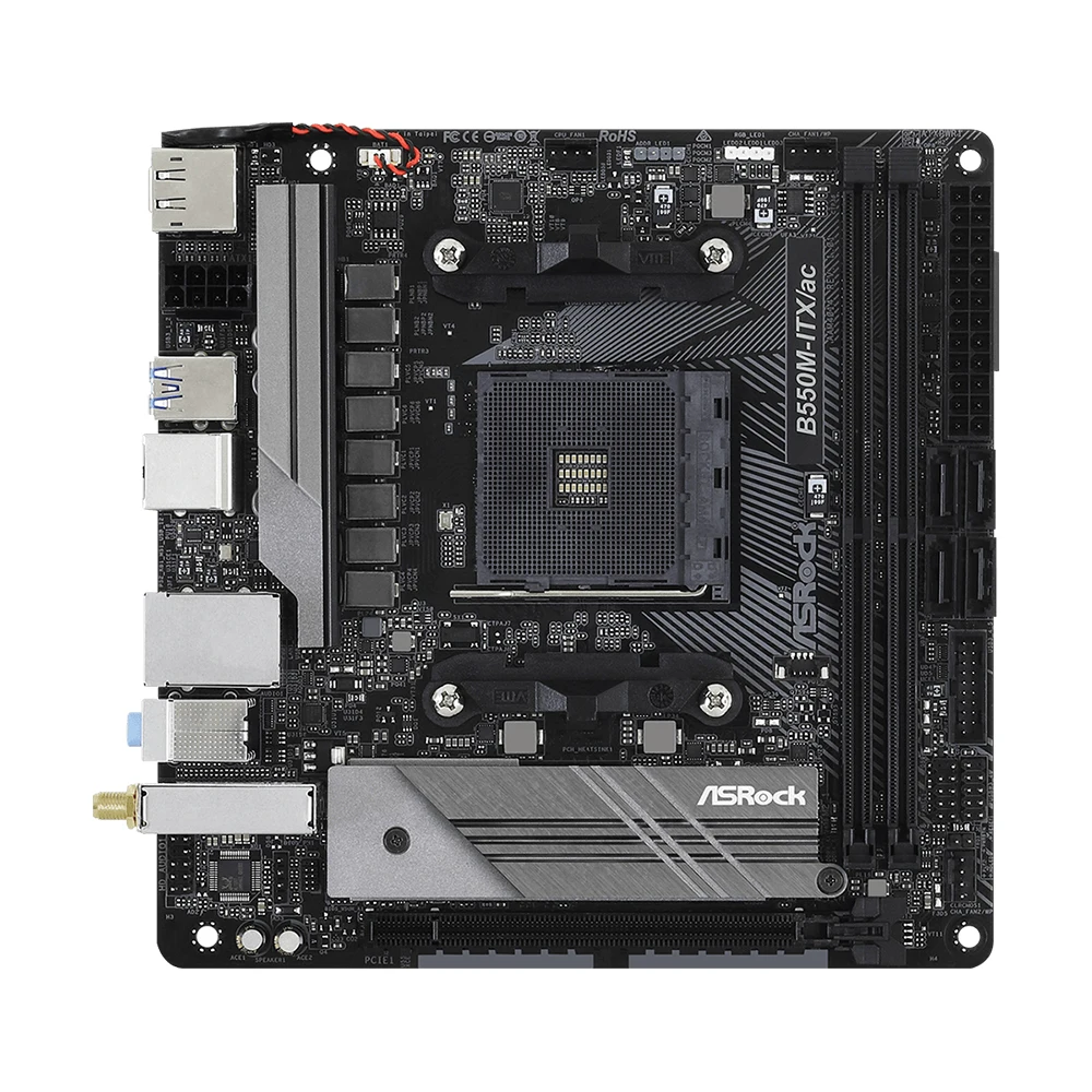 اللوحة الأم ASRock B550M-ITX/AC تدعم Ryzen 7 5800x 5700x 5700x3D 5600G PRO 4750G CPU DDR4 PCIe 4.0 ITX AM4 اللوحة الأم