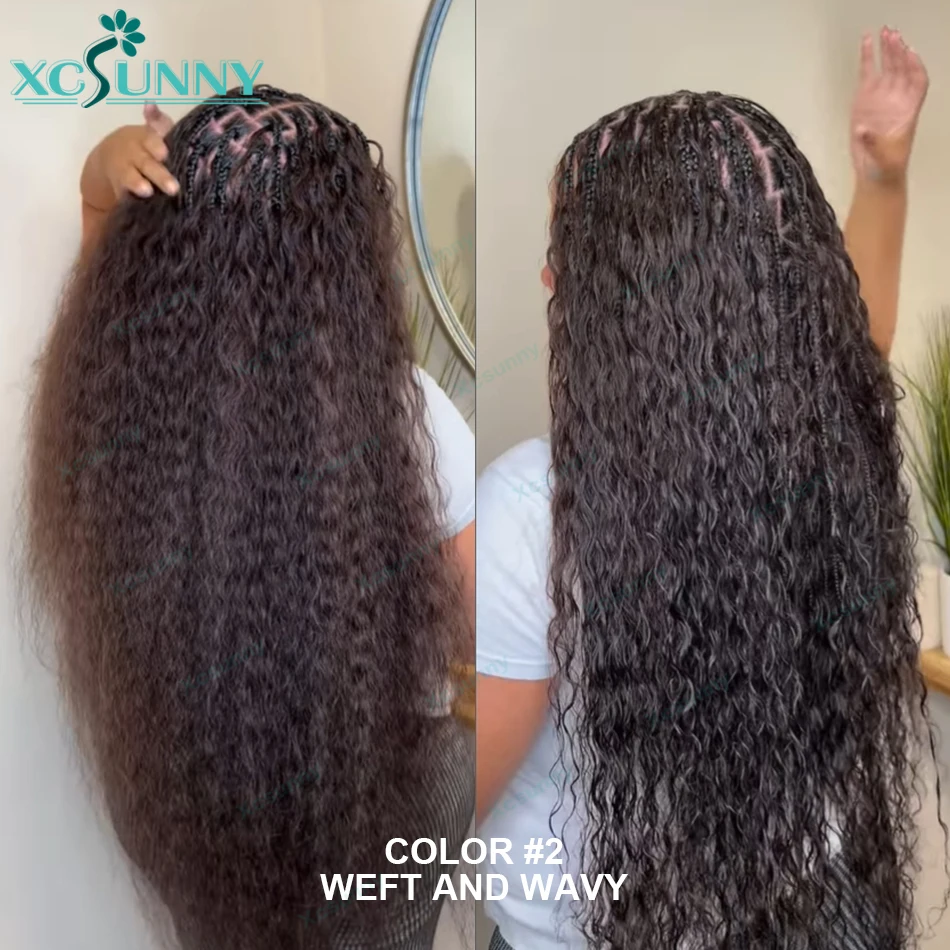 Extensiones de cabello humano para trenzar, mechones de pelo rizado, mojado y ondulado, Color rubio 27 y 30, sin trama, a granel