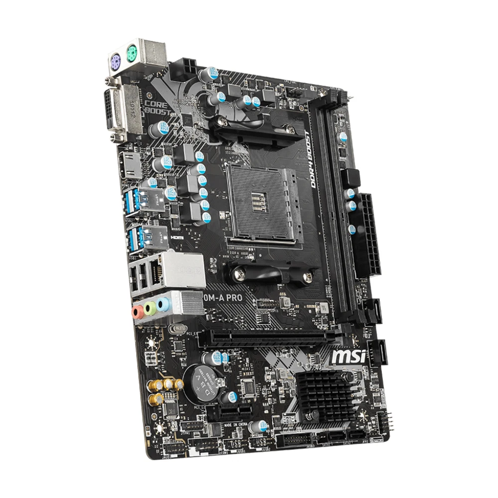 Imagem -04 - Msi-placa-mãe Micro Atx A320m-a Pro Soquete Am4 para Processadores Ryzen 2ª e 3ª Geração Slot 2700 3500 3600x 3700x 5700x3d Ddr4